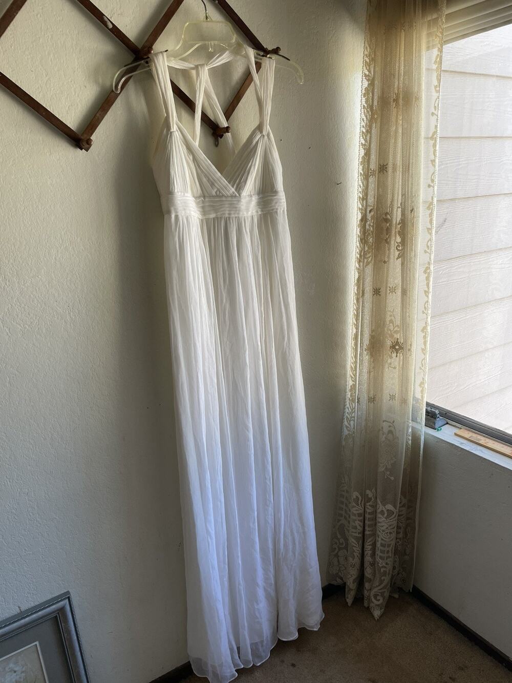 BCBG Maxazria 100% silk long party dress Maxi Dress Size 4